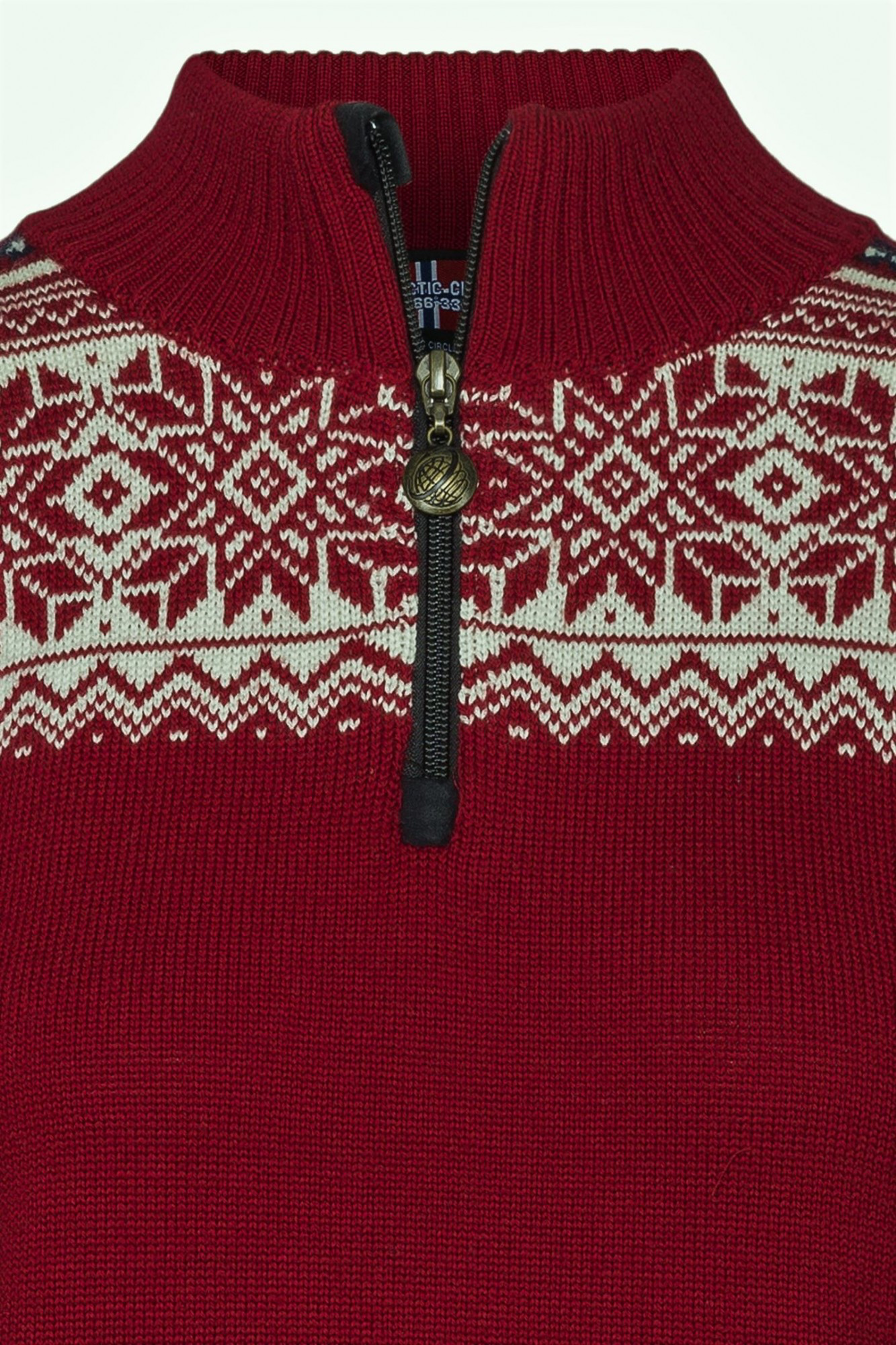 Wollpullover 100% Merinowolle Half-Zip TOR-502 | NORWOOL