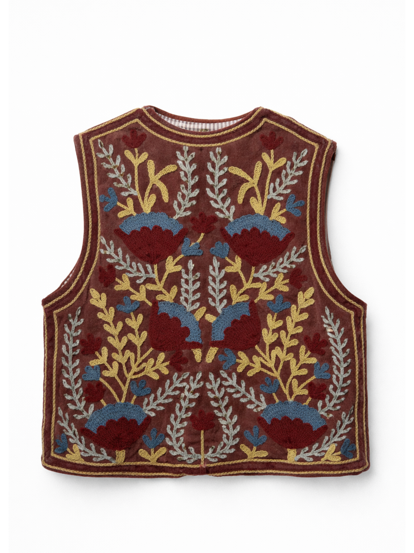 ASHINDIA Boho SUSI Weste Bestickt Handgefertigt 100% Baumwolle