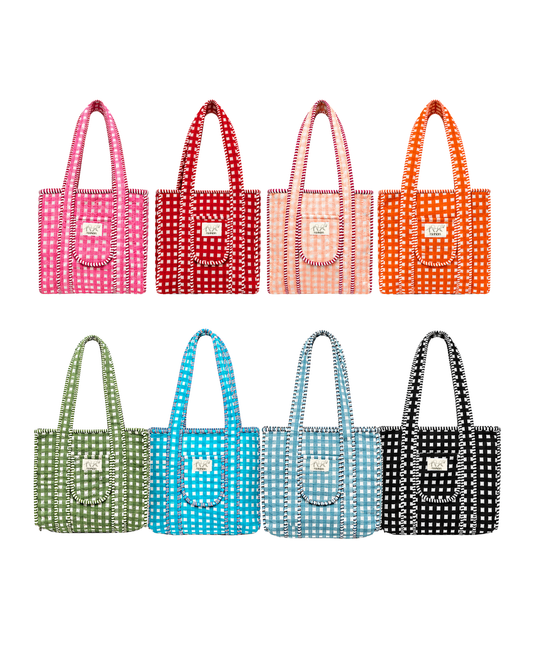 ASHINDIA Small Tote Bag gesteppt