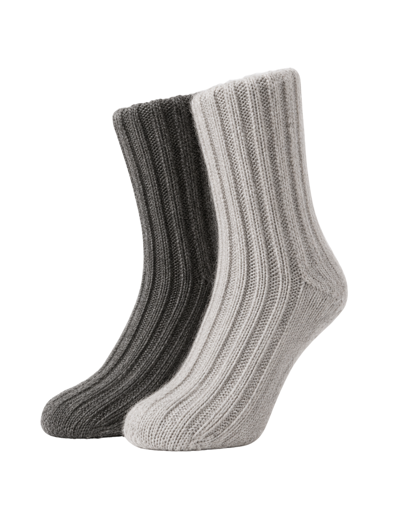 2 Paar Wollsocken mit Alpakawolle