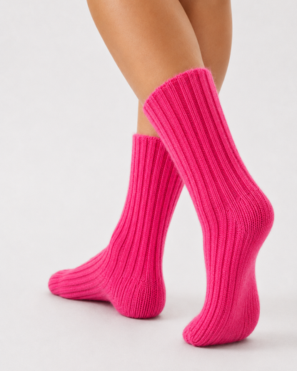 2 Paar Wollsocken mit Alpakawolle
