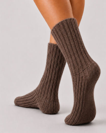 2 Paar Wollsocken mit Alpakawolle