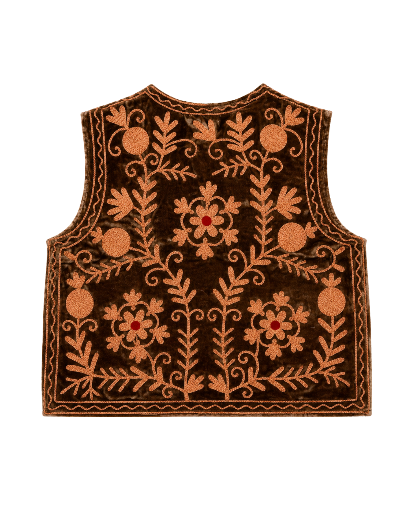 ASHINDIA Boho SUSI Weste Bestickt Handgefertigt 100% Baumwolle