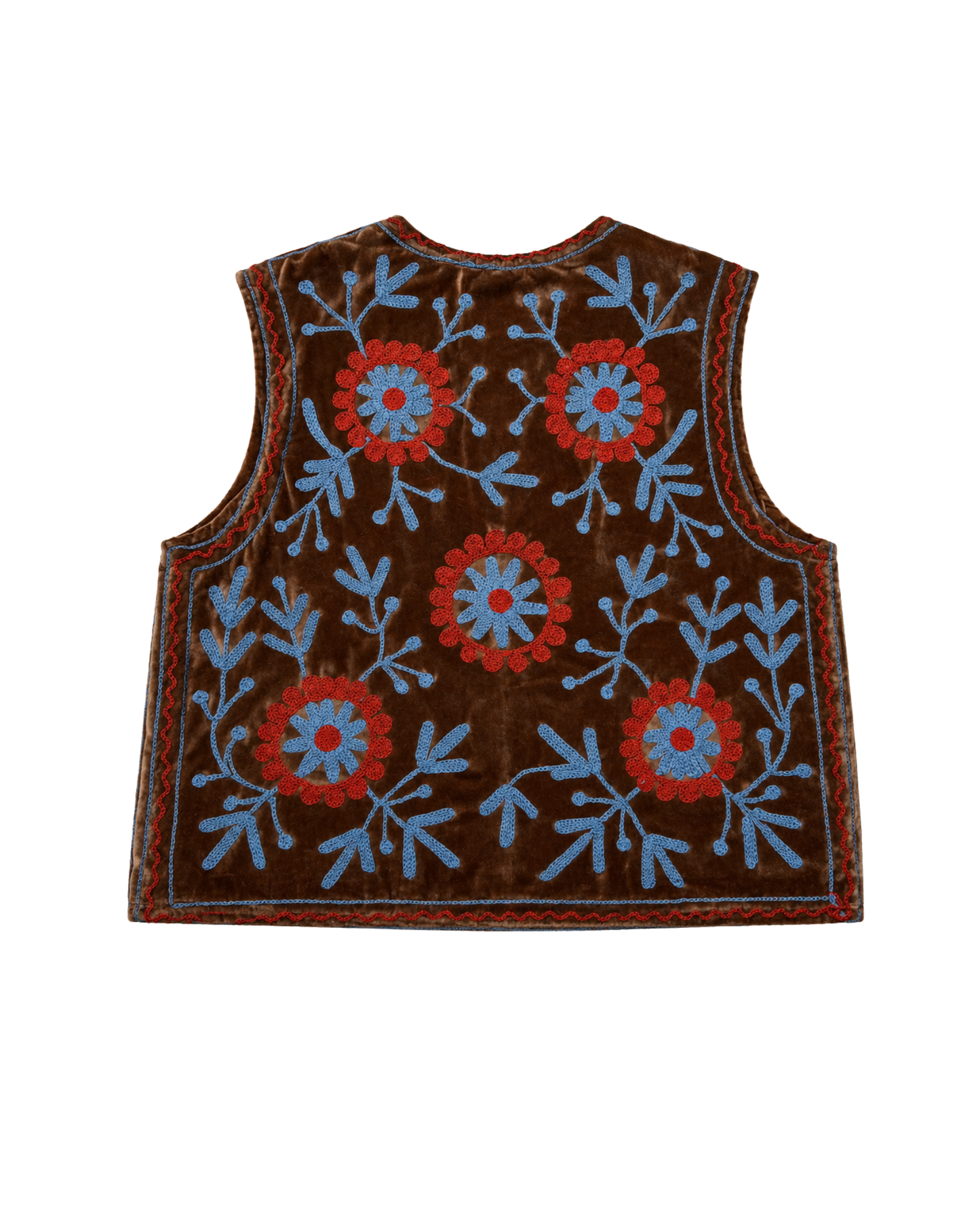 ASHINDIA Boho SUSI Weste Bestickt Handgefertigt 100% Baumwolle