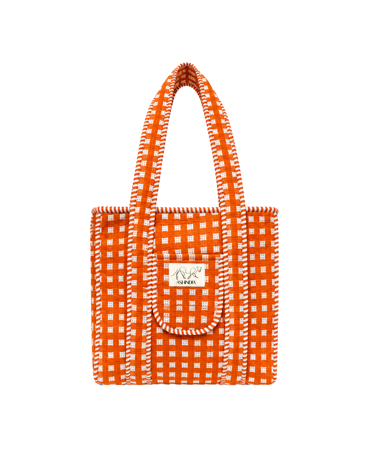 ASHINDIA Small Tote Bag gesteppt
