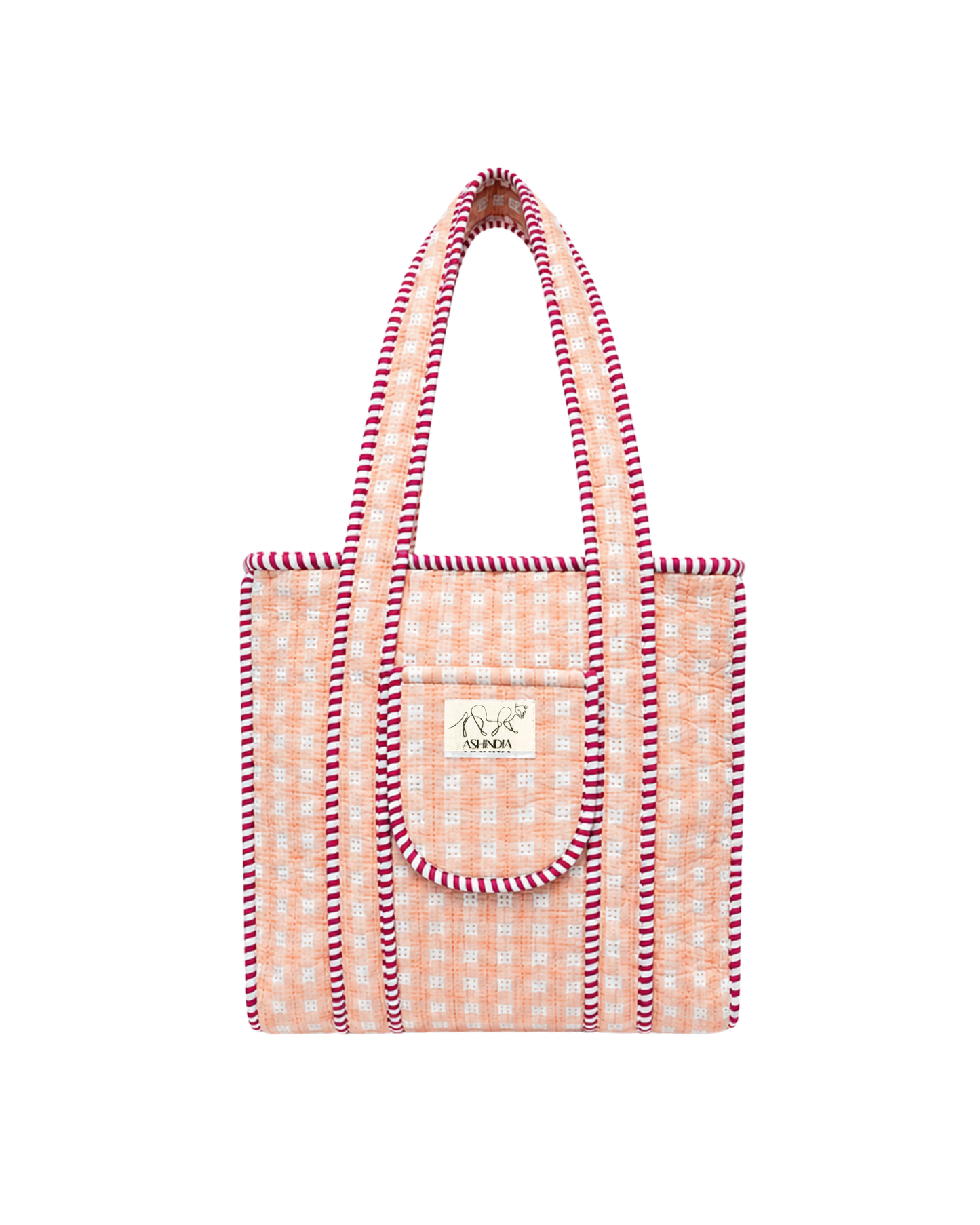 ASHINDIA Small Tote Bag gesteppt