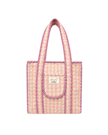 ASHINDIA Small Tote Bag gesteppt