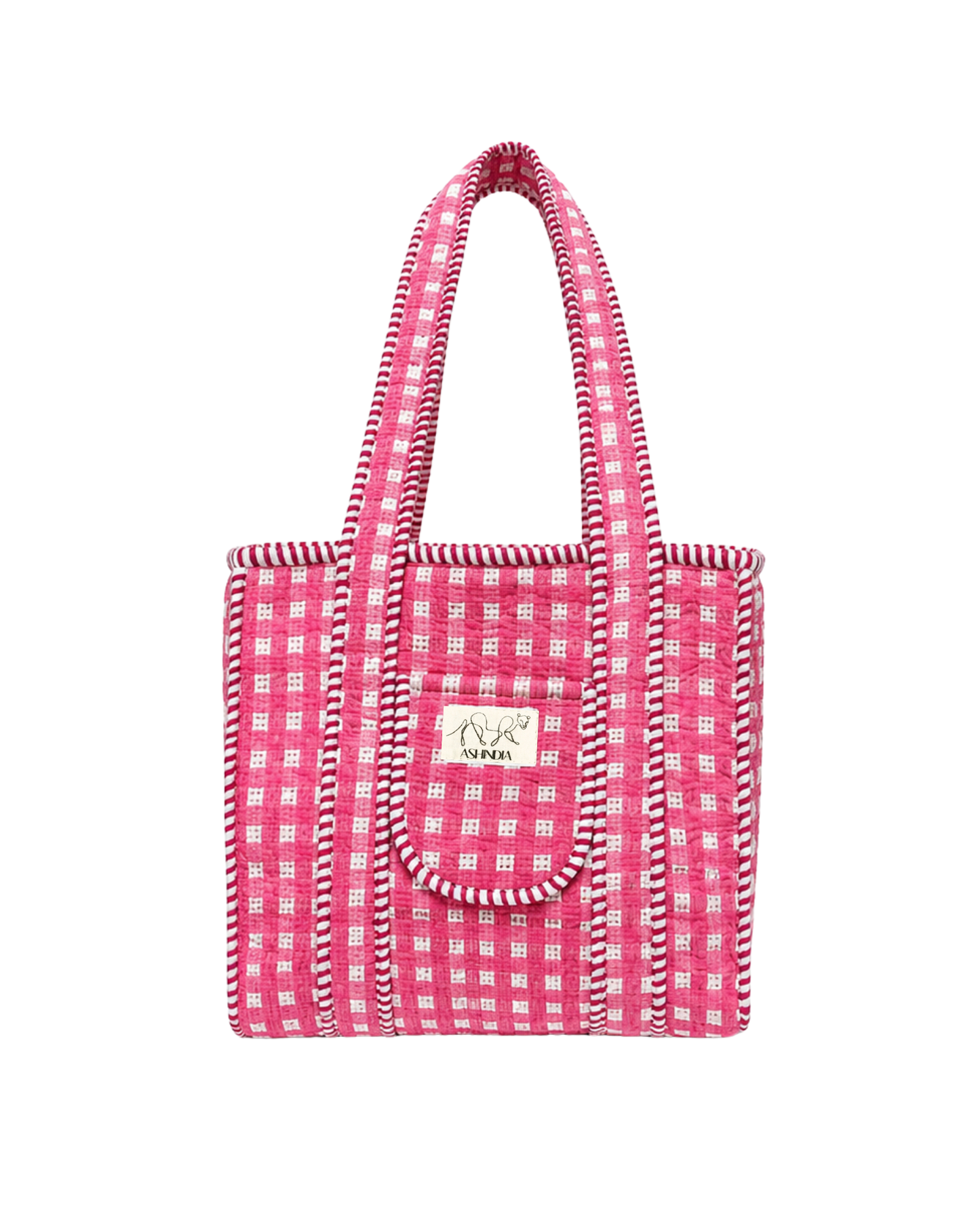 ASHINDIA Small Tote Bag gesteppt