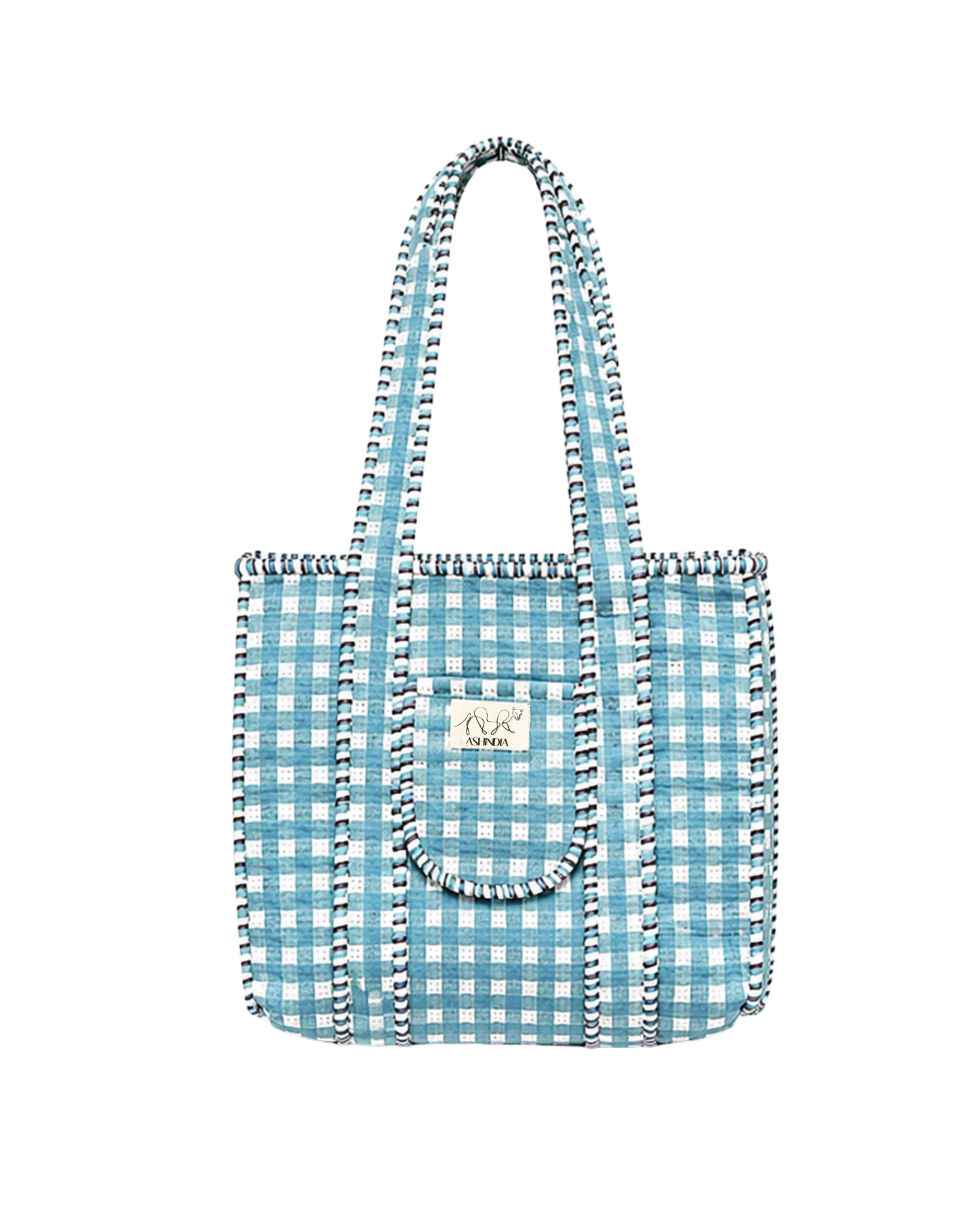 ASHINDIA Small Tote Bag gesteppt