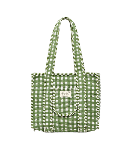 ASHINDIA Small Tote Bag gesteppt