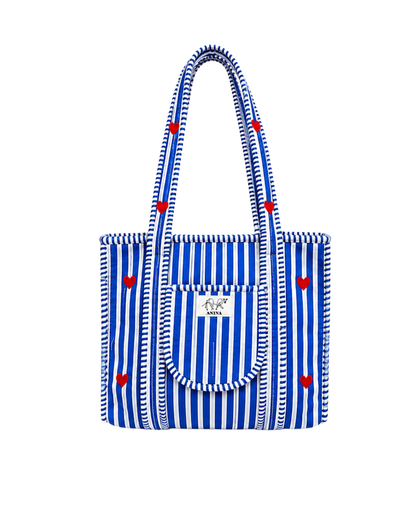 ASHINDIA Small Tote Bag gesteppt