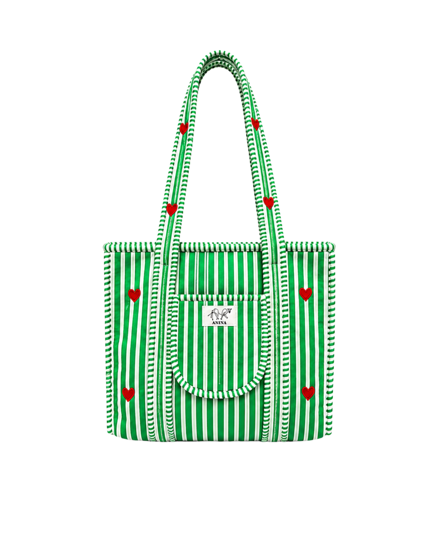 ASHINDIA Small Tote Bag gesteppt