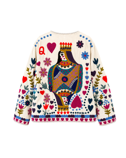 ASHINDIA SUSI JACKE BESTICKT