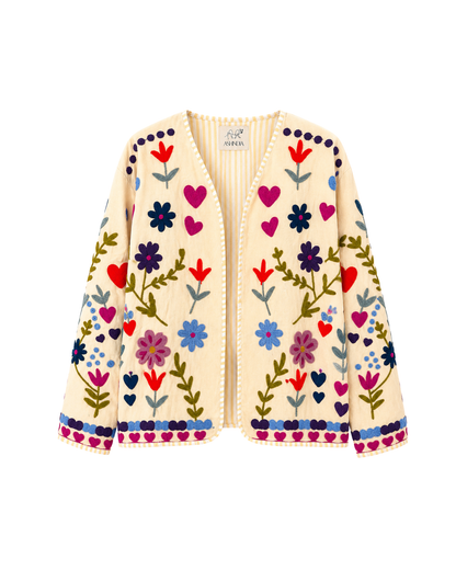 ASHINDIA SUSI JACKE BESTICKT