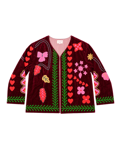 ASHINDIA SUSI JACKE BESTICKT