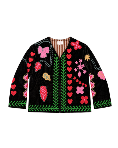 ASHINDIA SUSI JACKE BESTICKT