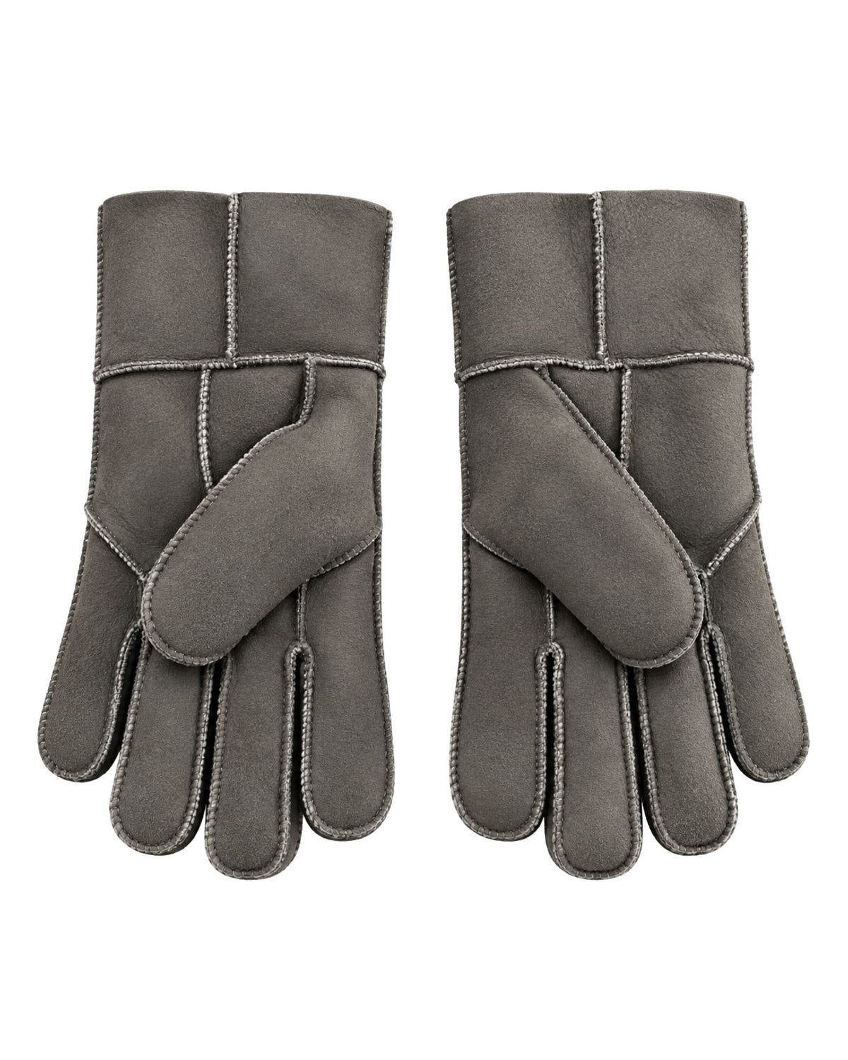Lammfell Fingerhandschuhe mit Umschlag Damen