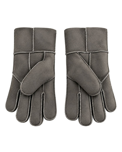 Lammfell Fingerhandschuhe mit Umschlag Damen