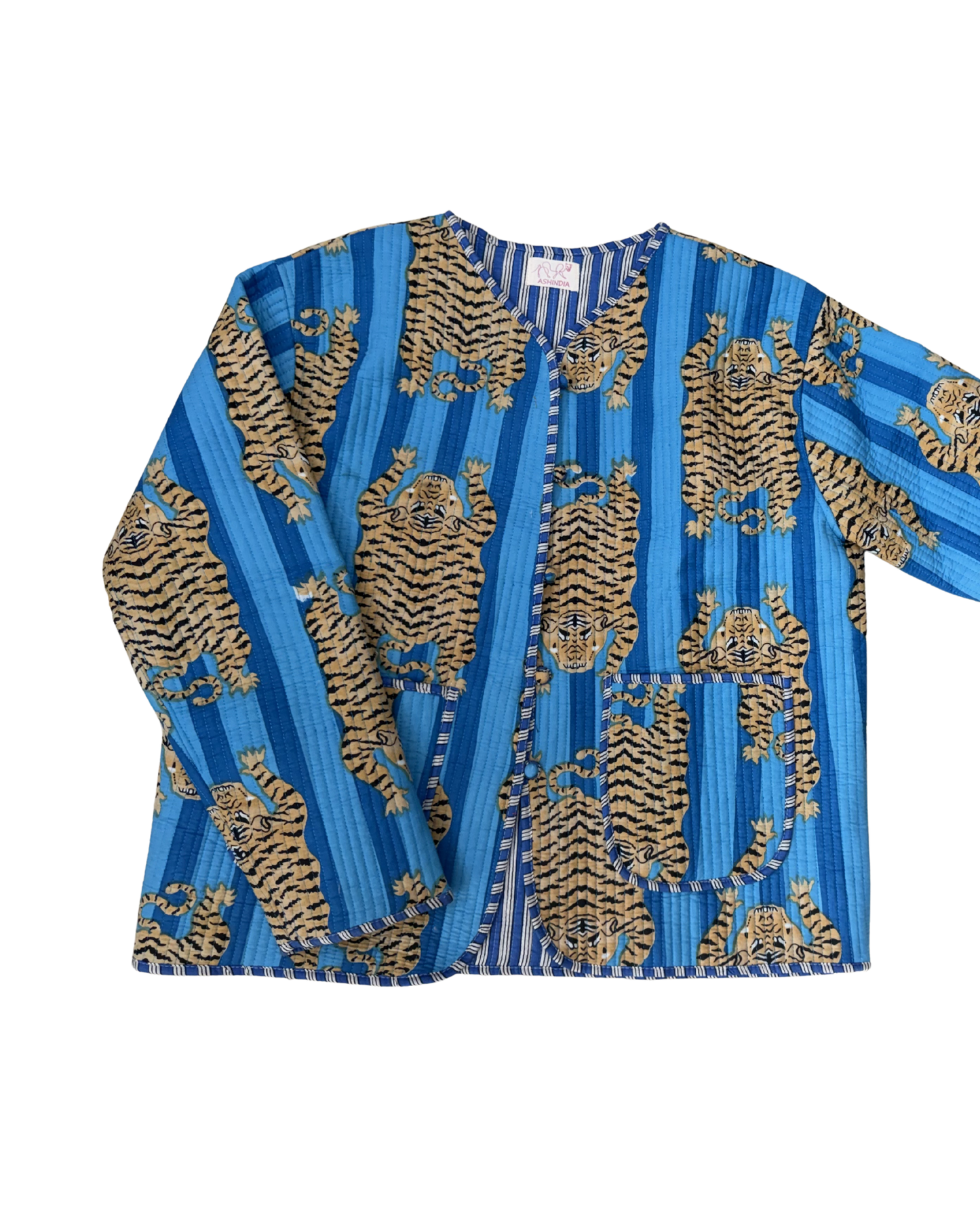 ASHINDIA Wendejacke gesteppt 100% Baumwolle