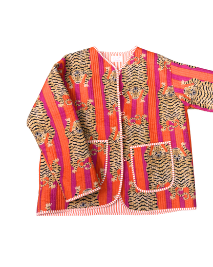 ASHINDIA Wendejacke gesteppt 100% Baumwolle