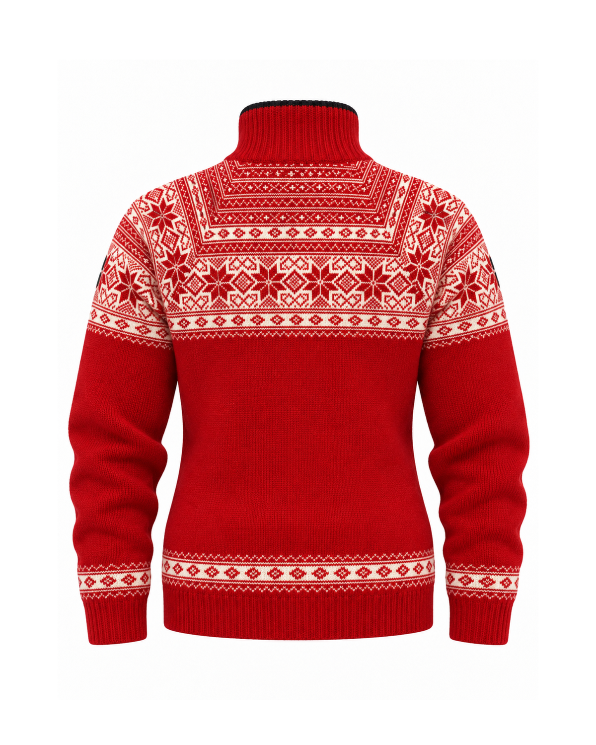 Wollpullover 100% Schurwolle Half-Zip Norwegenpullover 184F | NORWOOL
