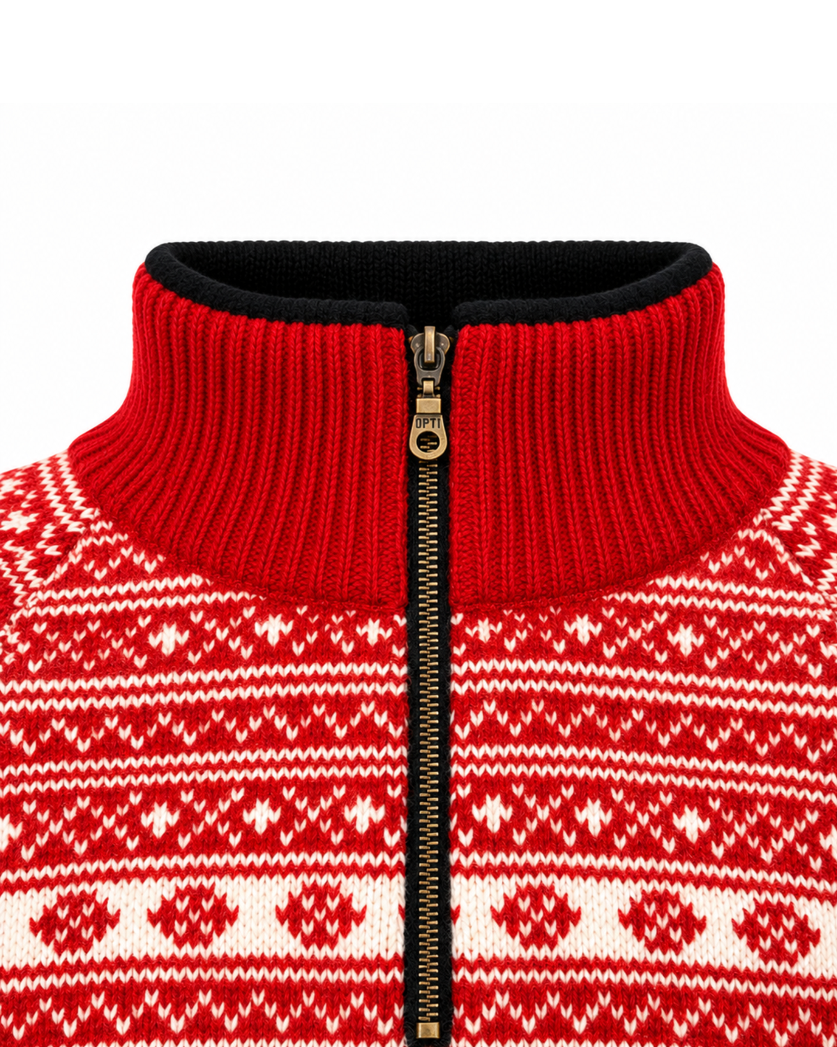 Wollpullover 100% Schurwolle Half-Zip Norwegenpullover 184F | NORWOOL