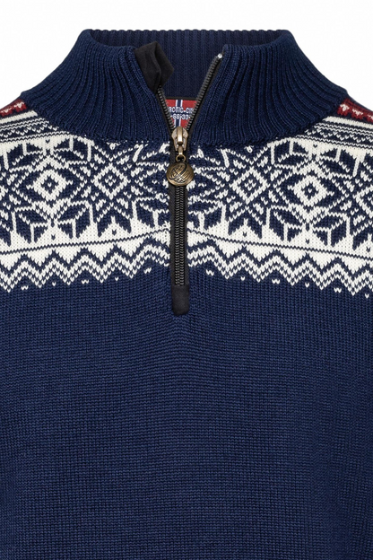 Wollpullover 100% Merinowolle Half-Zip TOR-502 | NORWOOL