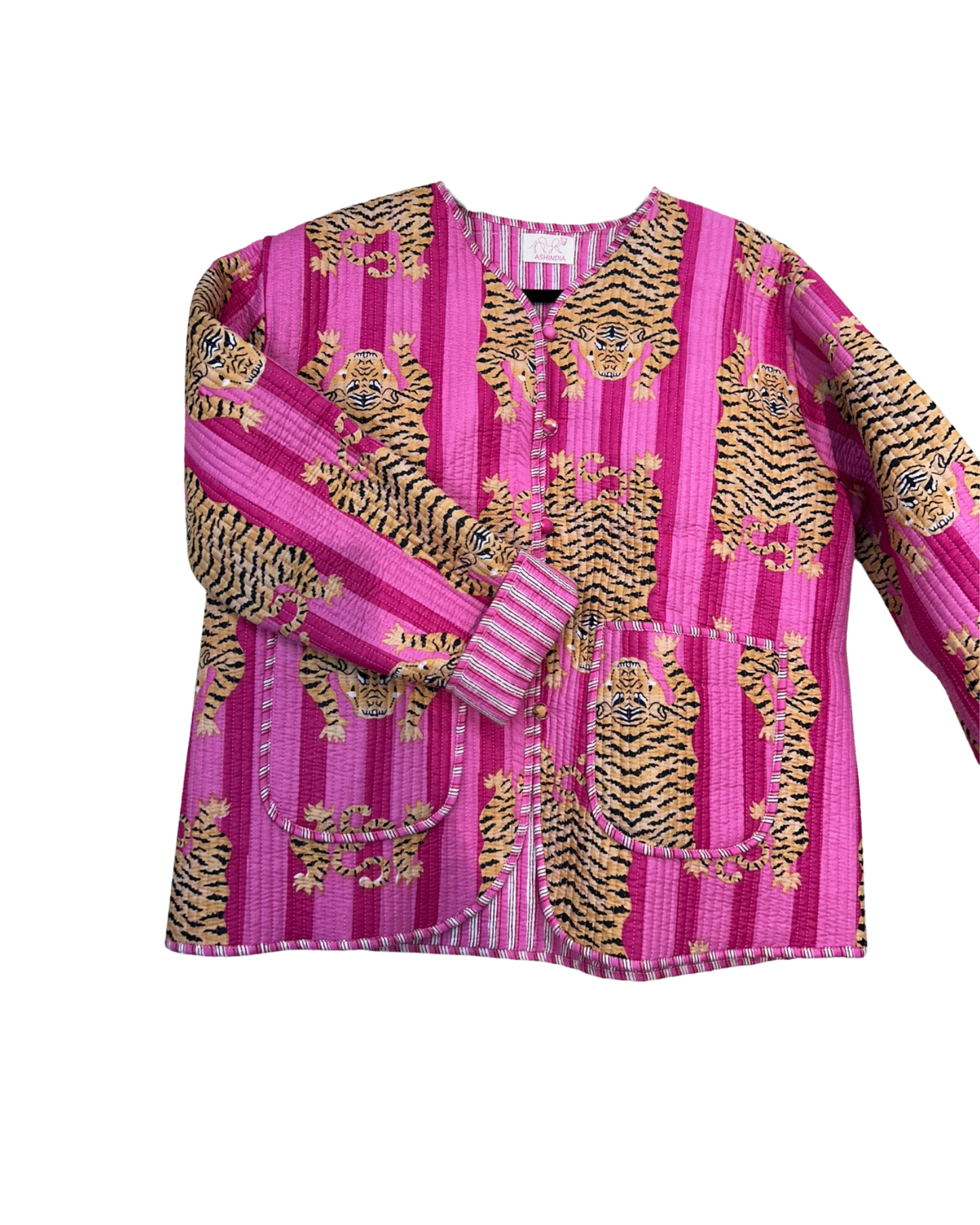 ASHINDIA Wendejacke gesteppt 100% Baumwolle