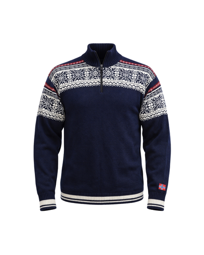 Wollpullover 100% Merinowolle Half-Zip TOR-502 | NORWOOL