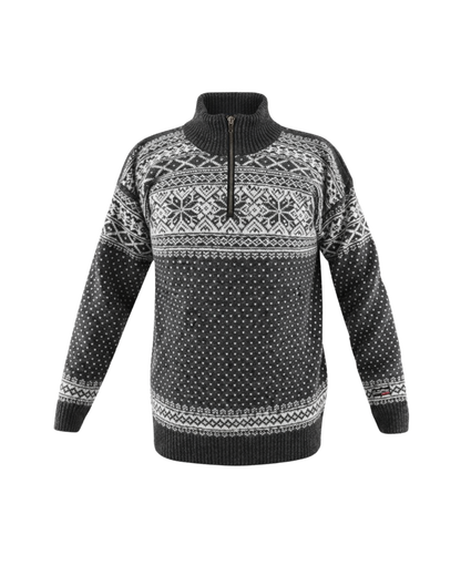 Wollpullover 100% Schurwolle Half-Zip Norwegenpullover| NORWOOL