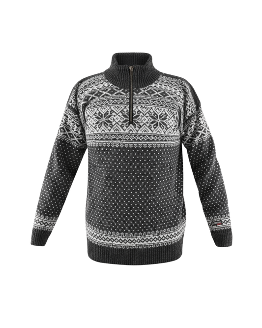 Wollpullover 100% Schurwolle Half-Zip Norwegenpullover| NORWOOL
