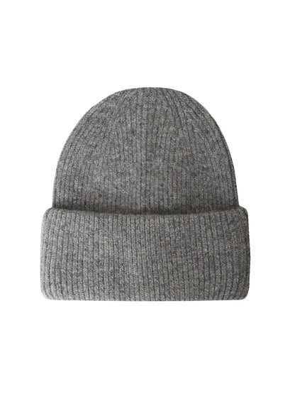 Mütze mit Umschlag Beanie mit Wolle