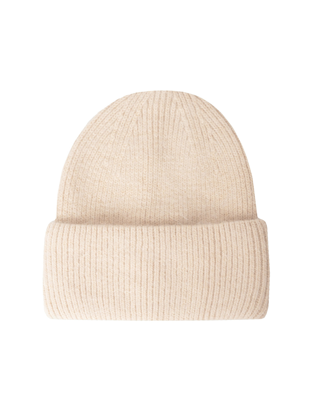 Mütze mit Umschlag Beanie mit Wolle