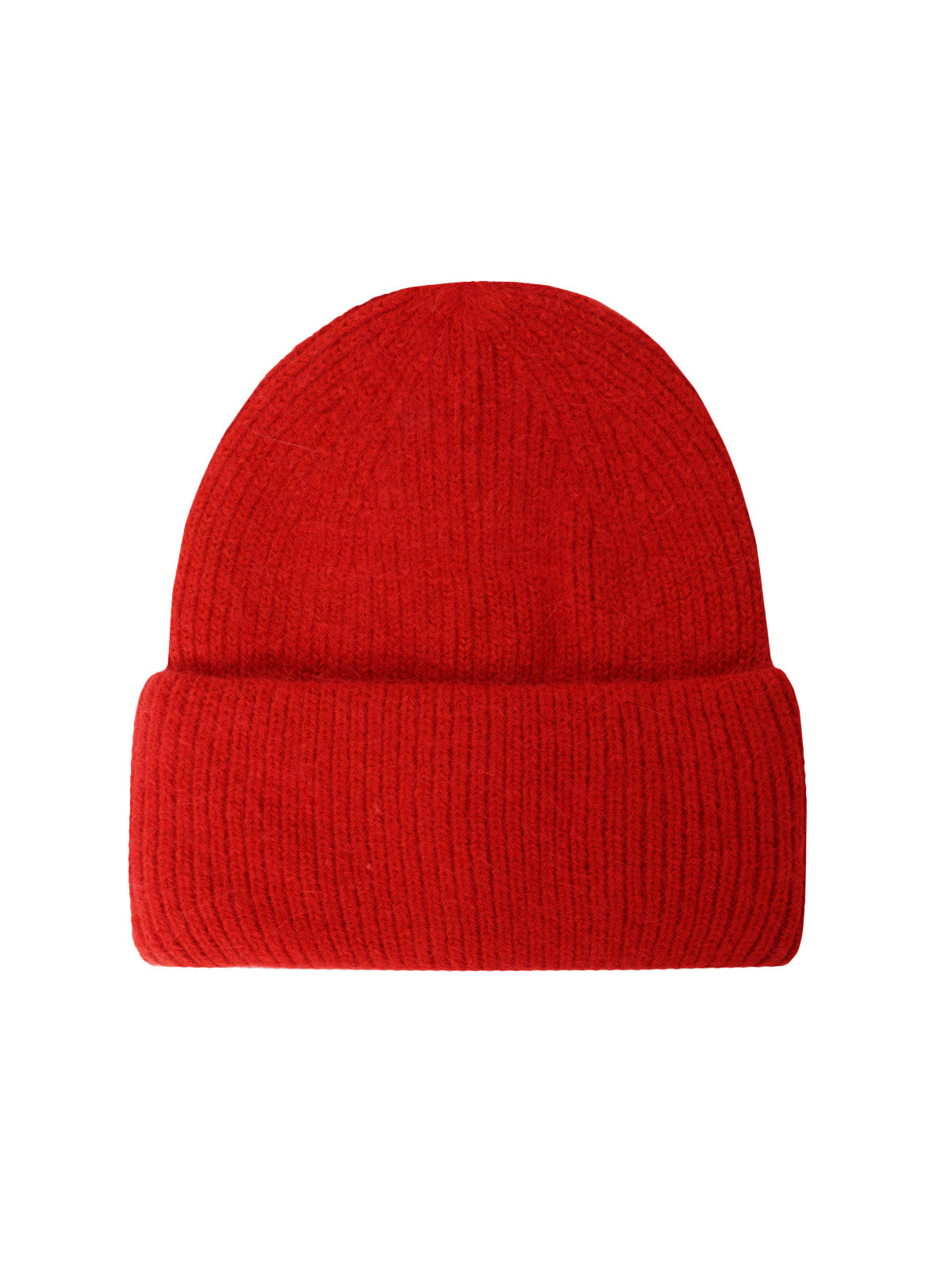 Mütze mit Umschlag Beanie mit Wolle