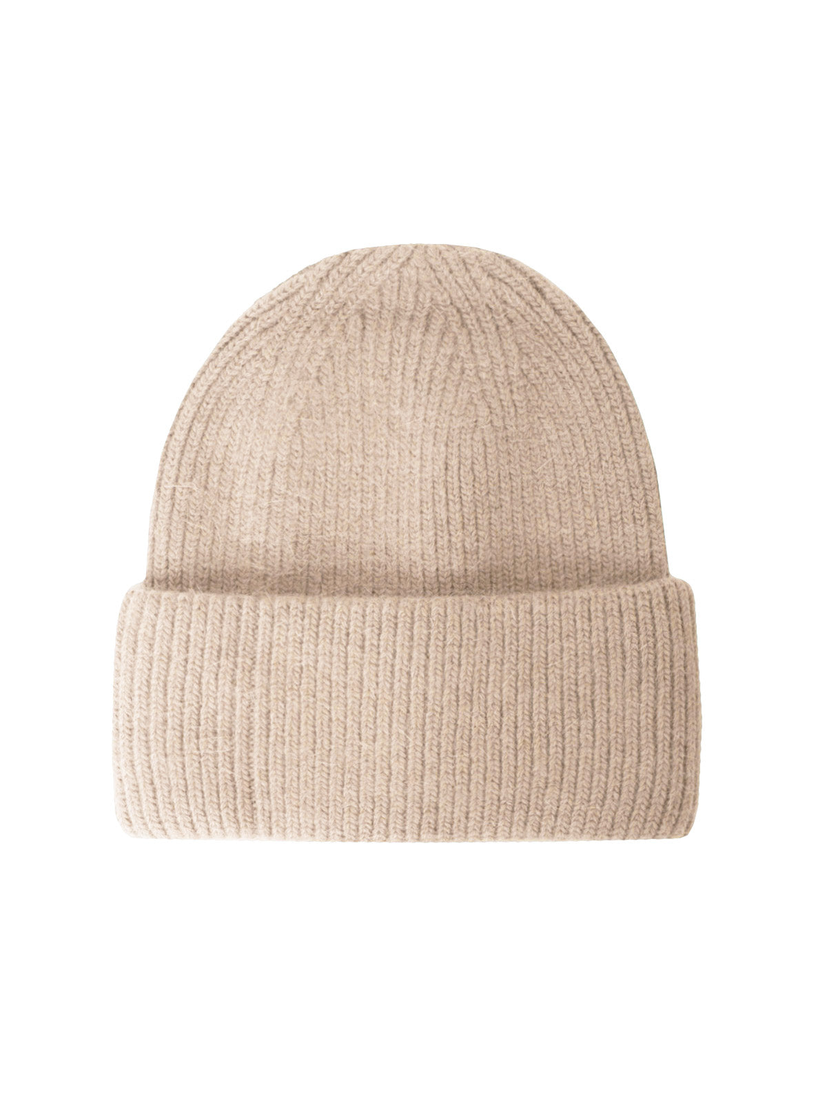 Mütze mit Umschlag Beanie mit Wolle