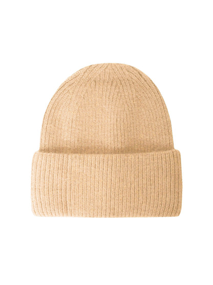 Mütze mit Umschlag Beanie mit Wolle