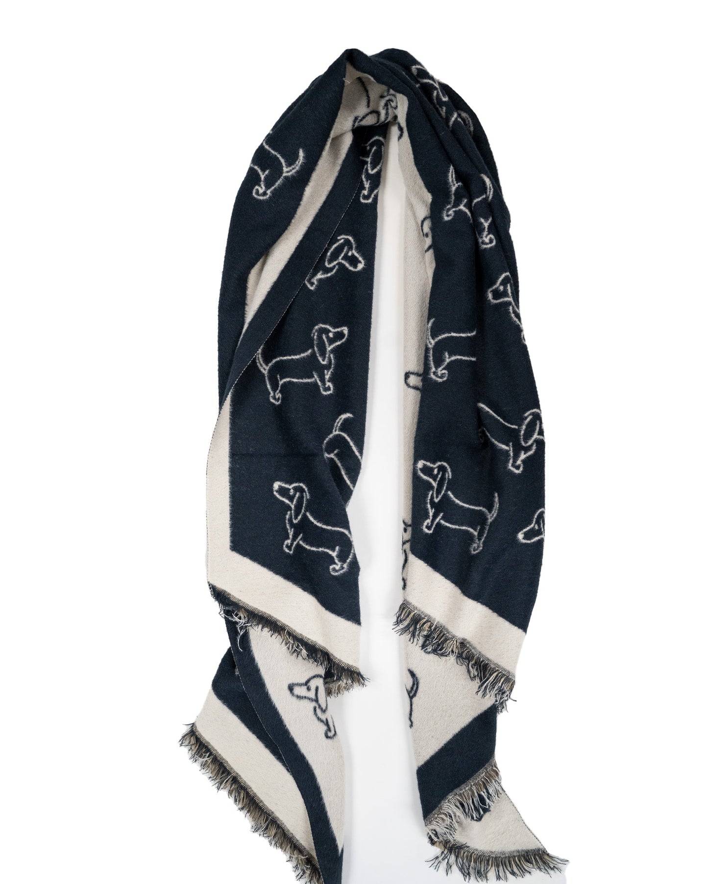Schal mit Dackel-Motiv
