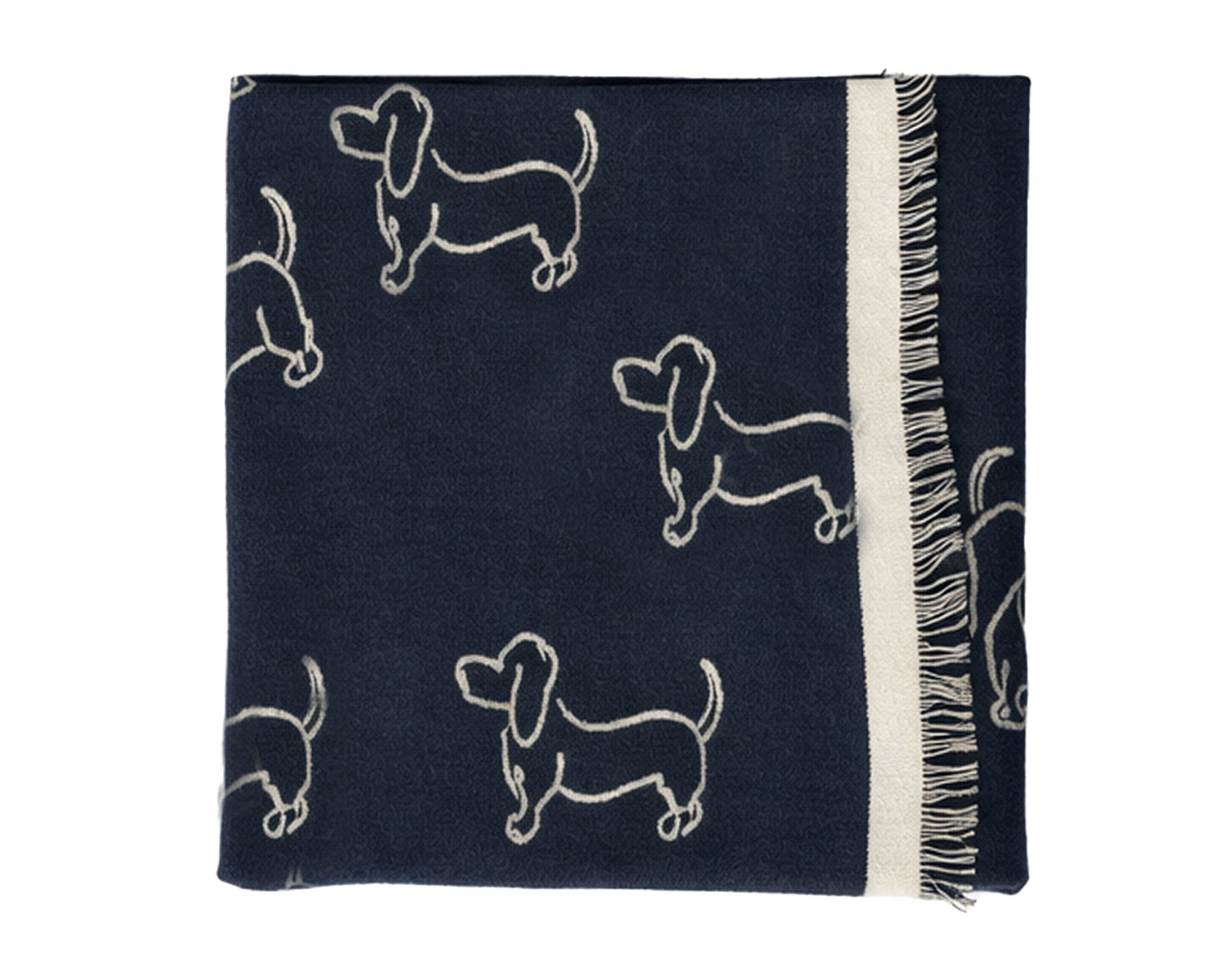 Schal mit Dackel-Motiv