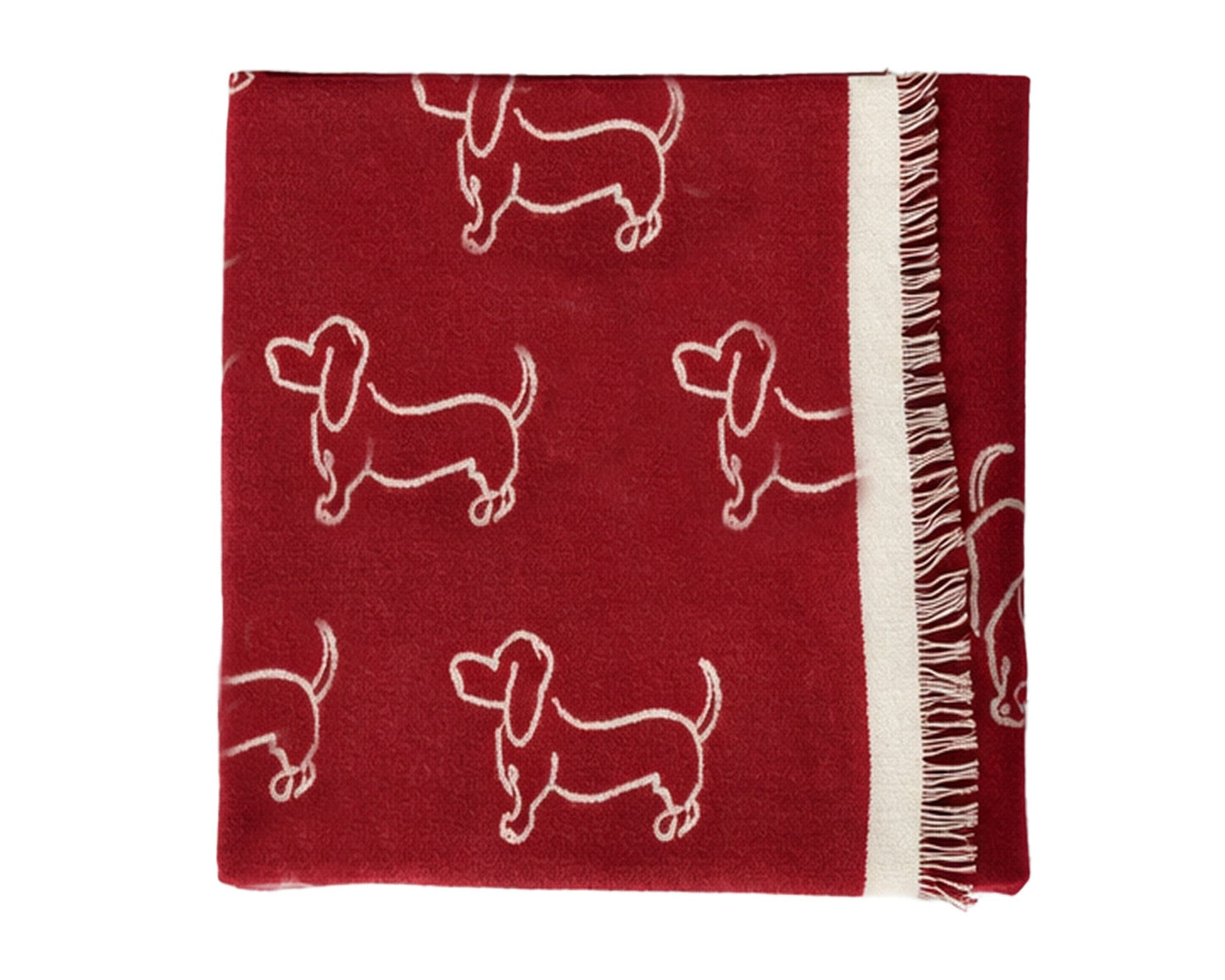 Schal mit Dackel-Motiv